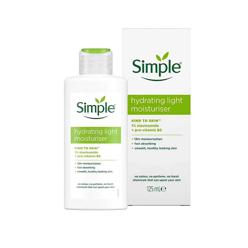 کرم آبرسان و مرطوب کننده لایت سیmپل حجم ۱۲۵ میل مناسب پوست چرب